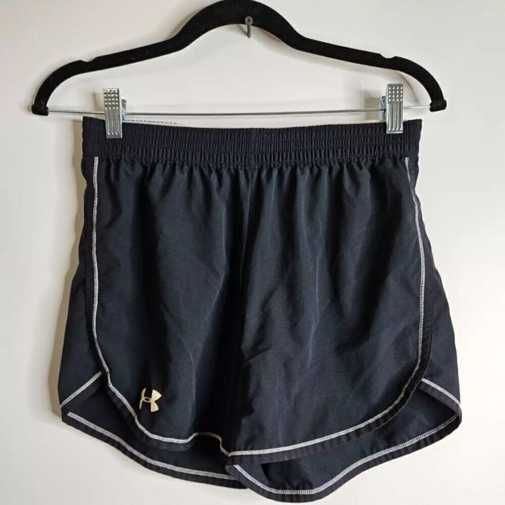 Under Armour Heatgear Black Tempo Run Loose Shorts Athletic Workout Size Small